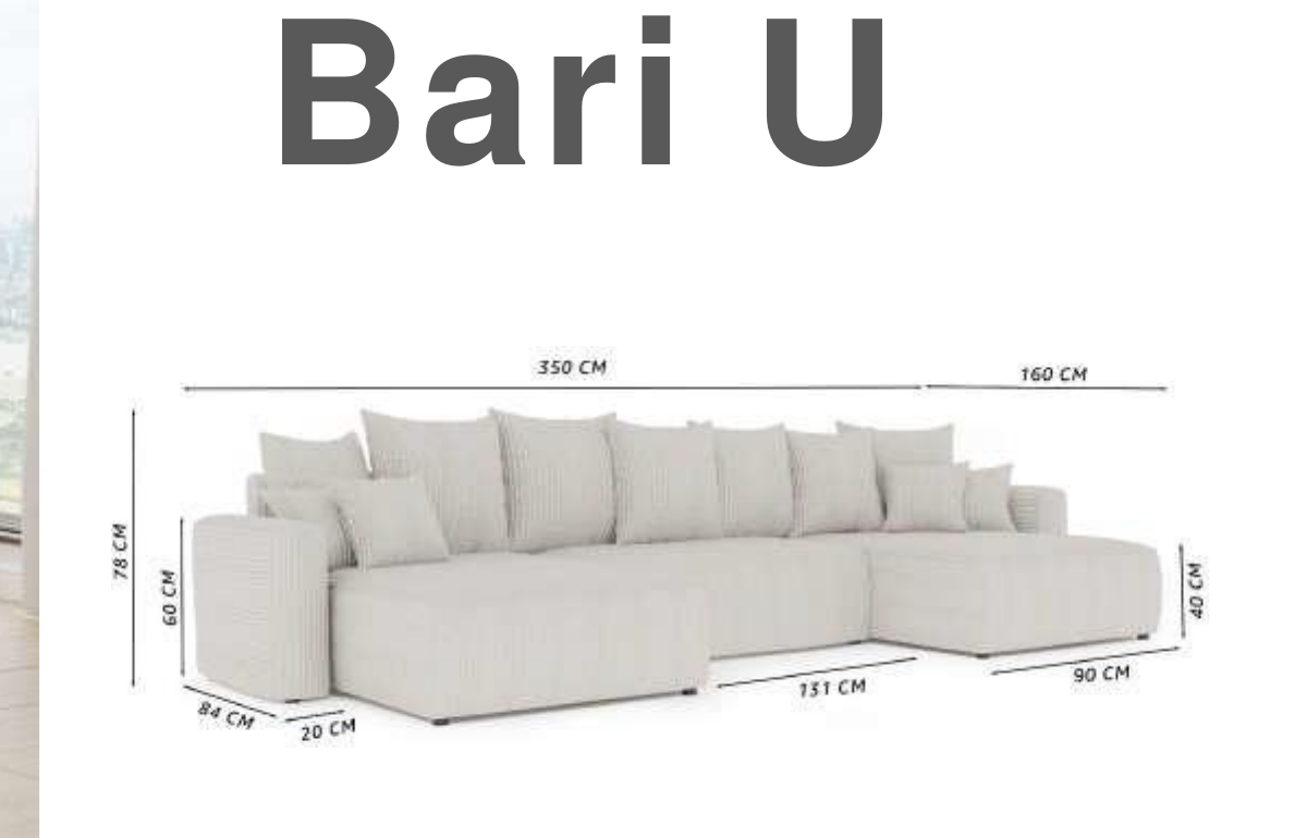 Bari U-Shape Sofa 2