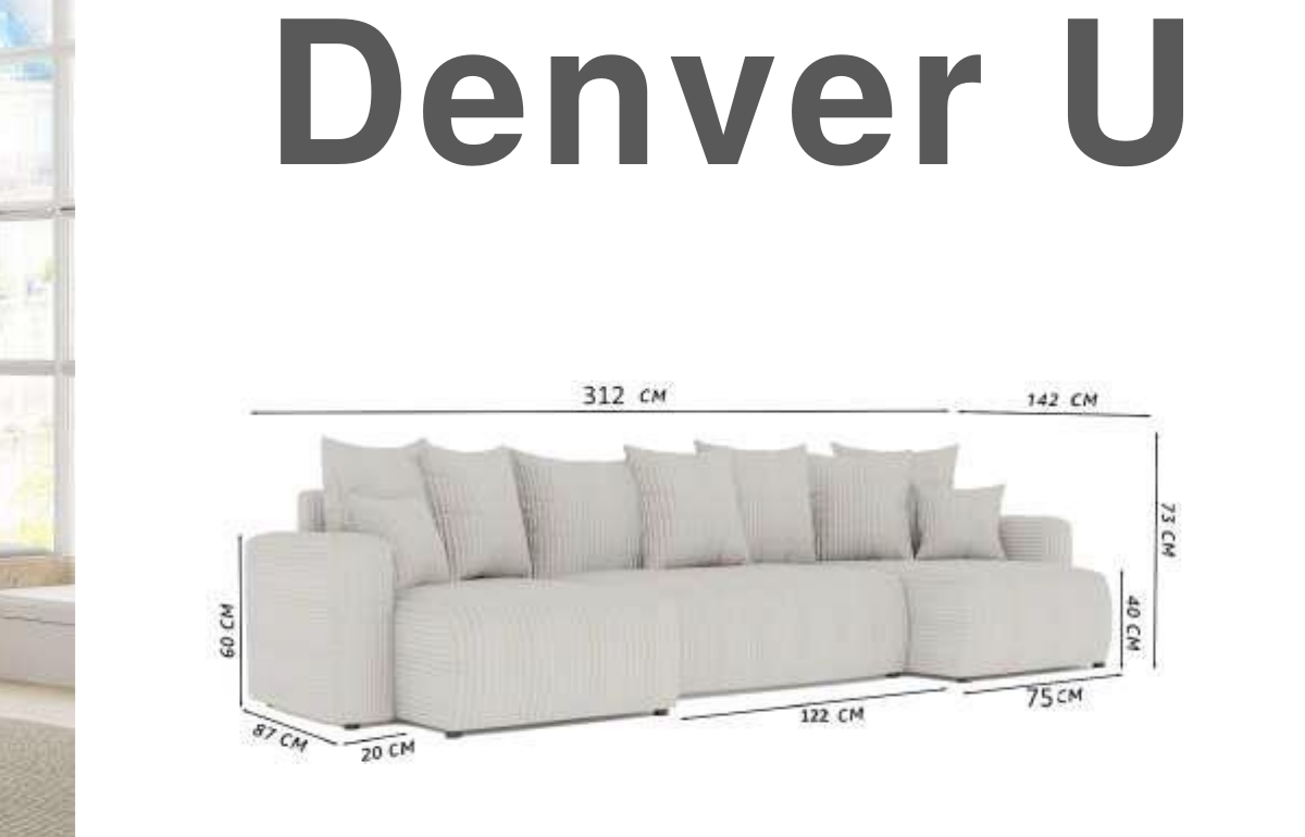 Denver U-Shape Sofa 2